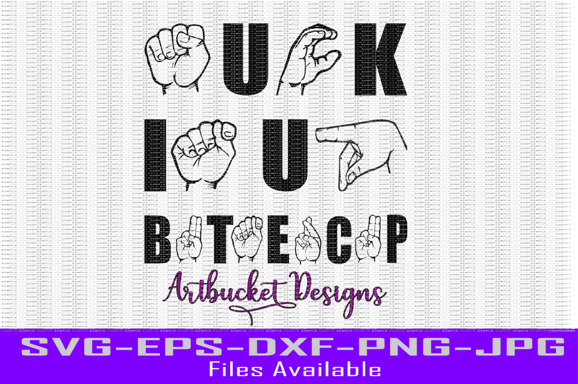 Suck It Up, Buttercup Asl Fingerspelling Cutfile By - Sign Language Alphabet Printable (1160x772), Png Download