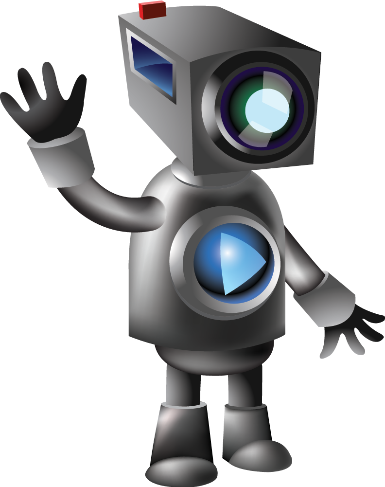 Robot Png - Robot With Camera Head (792x1001), Png Download