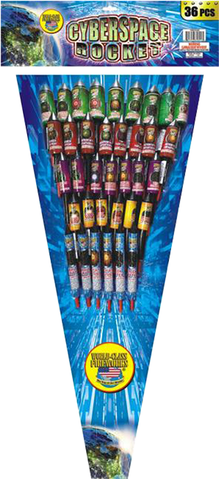Cyberspace Rockets By World-class Fireworks - 6 Oz Rockets Fireworks (700x700), Png Download