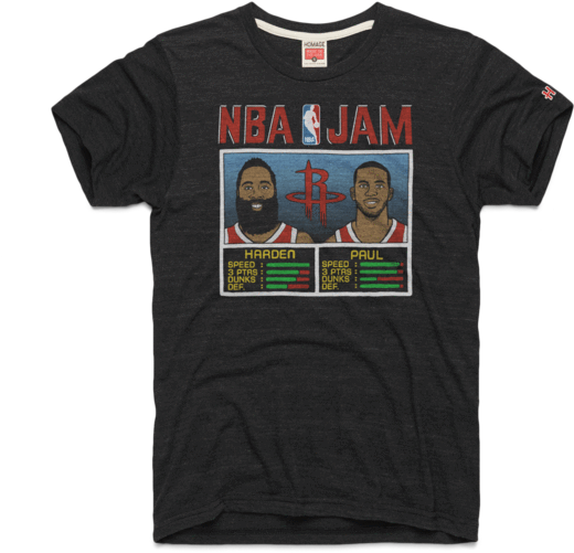 Nba Jam Rockets Harden And Paul Houston Basketball - Nba All Star T Shirts (720x720), Png Download