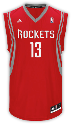 2003 - Present - James Harden Red Jersey (300x450), Png Download