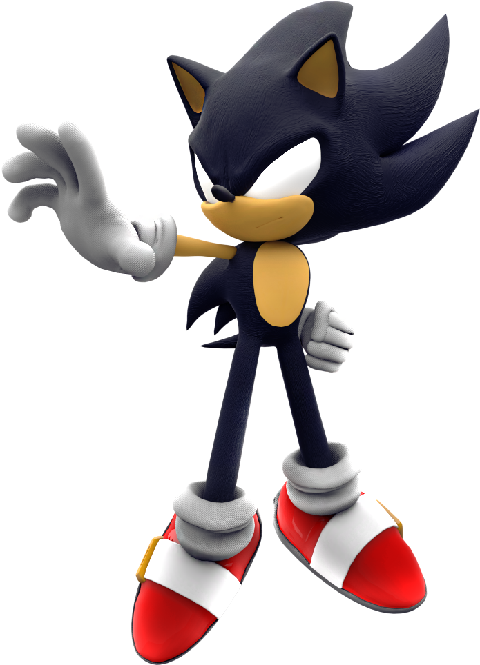O Dark Sonic Apareceu Apenas Uma Vez, Durante O Episódio - Dark Sonic (1000x1000), Png Download