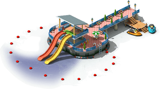 Water Slides Initial - Playground (546x306), Png Download