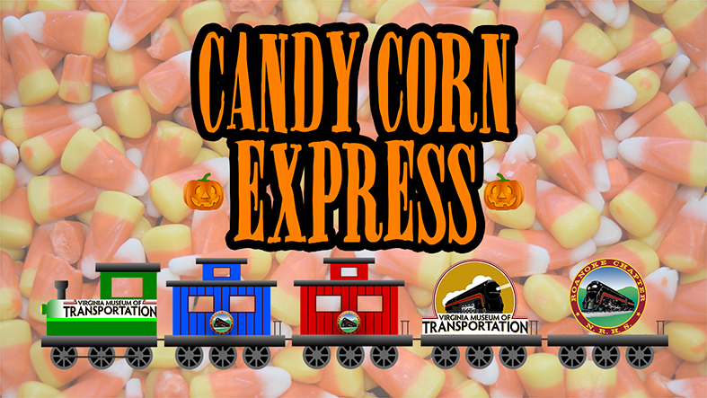Candy Corn Express Diesel Train Rides - Halloween I Horror Halloween Snoeppot Spotkali Się (787x443), Png Download