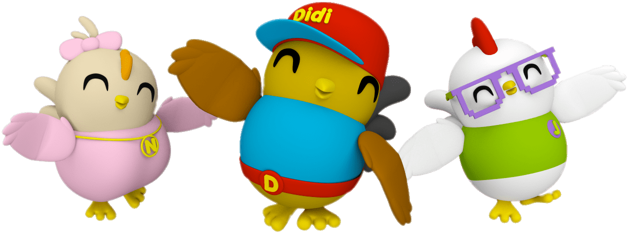 Didi, Nana And Jojo - Didi And Friends Png (1280x1280), Png Download