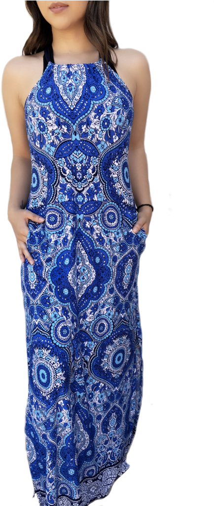 Viola Strap Maxi Dress - Dress (533x1024), Png Download