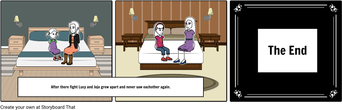 Lucy And Jojo - Storyboard (1164x385), Png Download