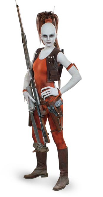 Aurra Sing - Bounty Hunters For Hire By Dk (350x668), Png Download