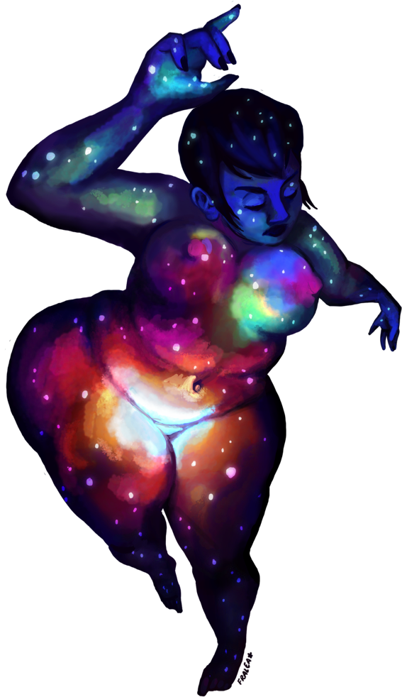 Fat Art - Art (585x1000), Png Download