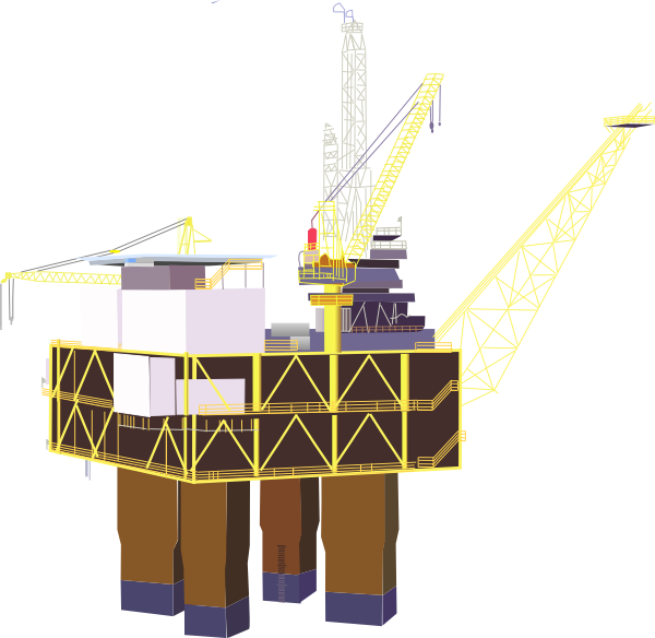 How To Set Use Oil Rig Clipart (600x584), Png Download