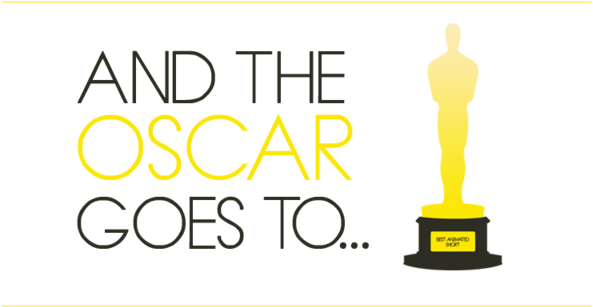 Contorno Da Estatueta Do Oscar (600x320), Png Download