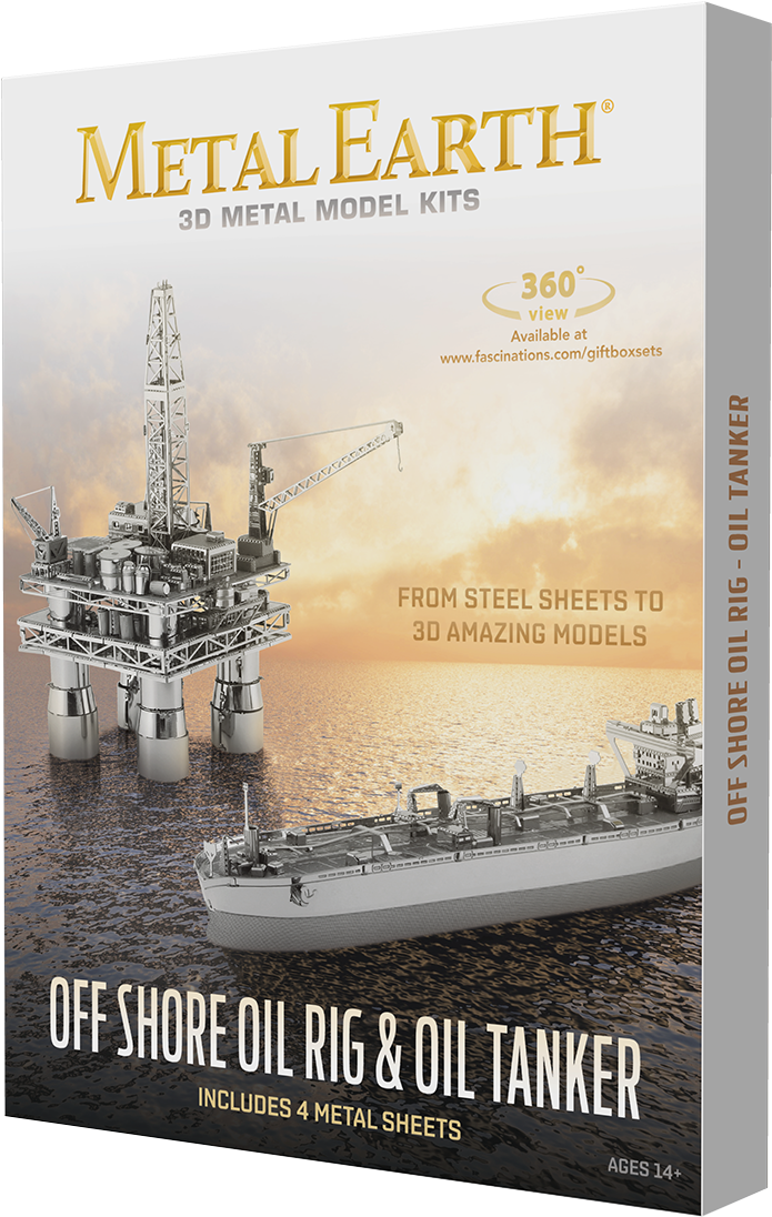 Picture Of Offshore Oil Rig & Oil Tanker Gift Set (1200x1200), Png Download