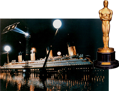 Oscar Next Item - Behind The Scene Film Titanic (400x306), Png Download