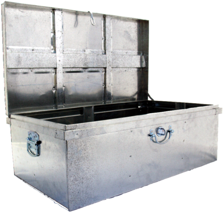 Storage Trunks - Iron Trunk (500x453), Png Download