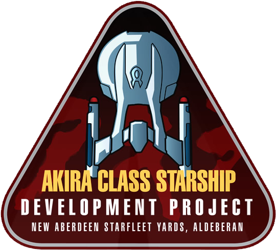 Akira - Startrek Galaxy Class Starship Project Square Car (564x511), Png Download