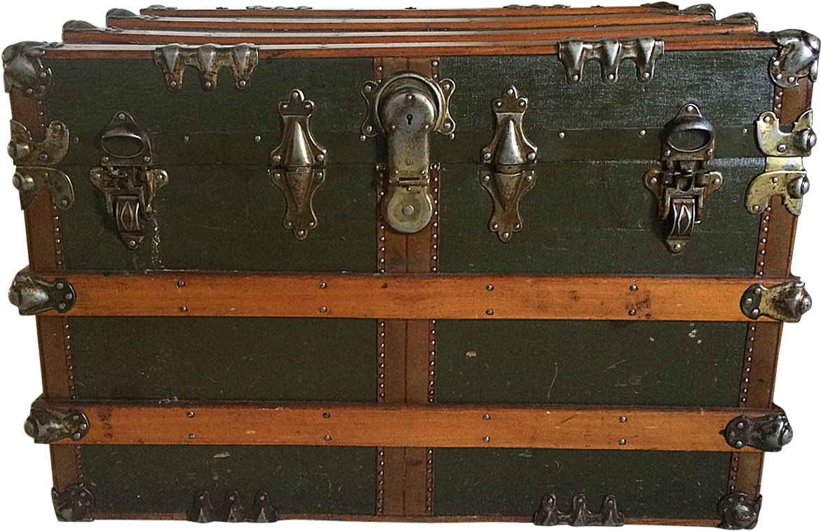 Exquisitely Crafted By P&s, This Antique 19th-century - Trunk (1200x1200), Png Download