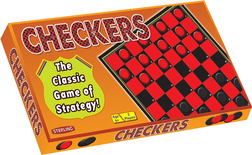 Classic Game - Checkers - Draughts (842x618), Png Download