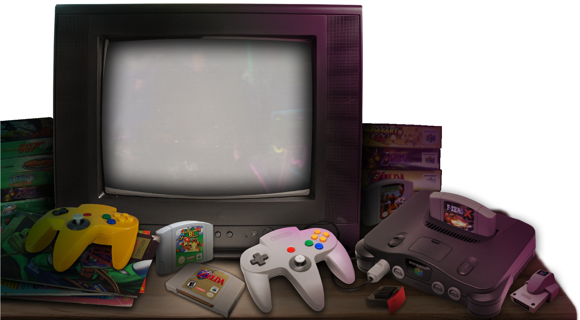 Nintendo64 - Nintendo 64 Console - Grey (1876x1052), Png Download