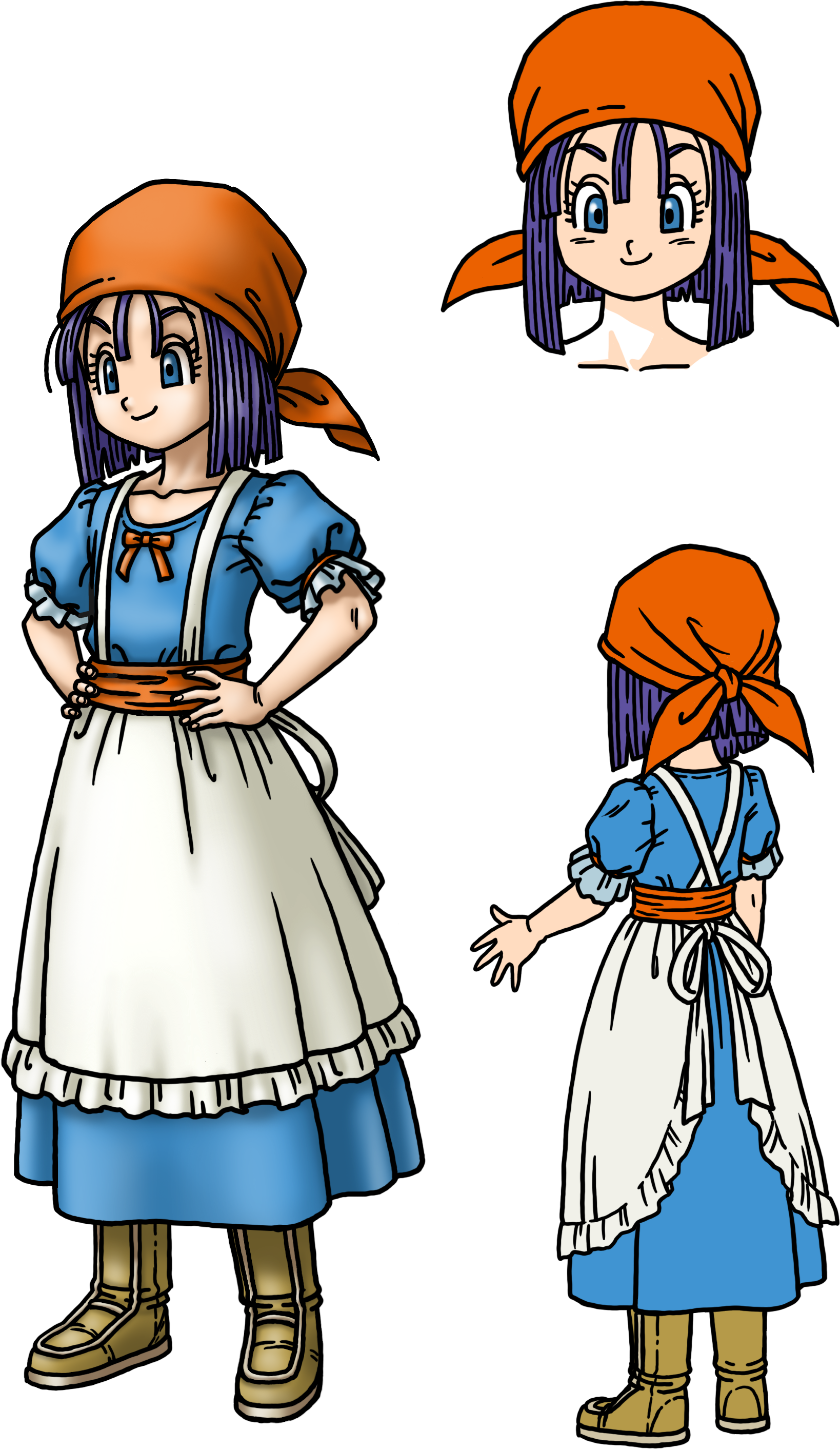 Download Png - Dragon Quest Character Design (2362x3092), Png Download