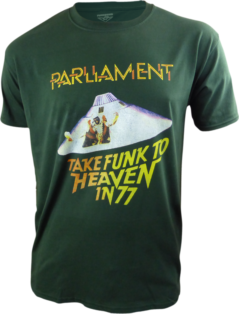 T-shirt Homme Parliament Mothership Connection - Coton Noir, Taille S à 5XL - Style Musique Décontracté