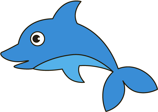 28 Collection Of Dolphin Fish Drawing - Dolphin Cartoon Easy To Draw (662x400), Png Download