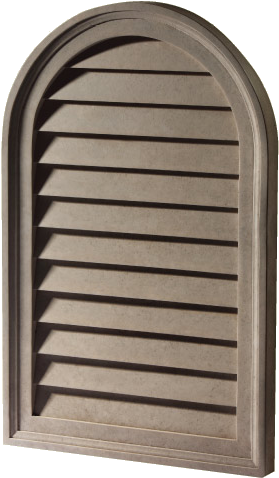 Arch Top Vent 18" X 28" (h) - Hardwood (354x492), Png Download