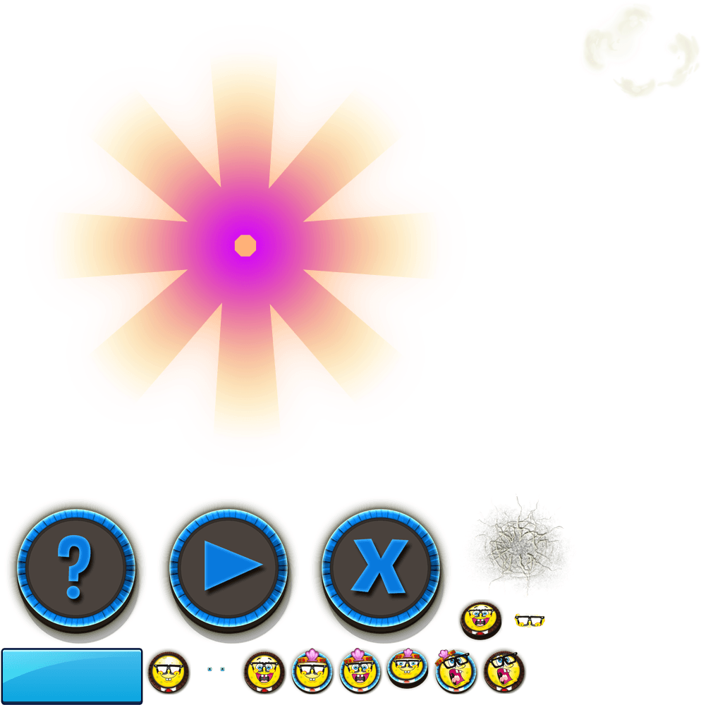 Bikini Bottom Checkers Gameplay Universal 4 - Circle (1024x1024), Png Download