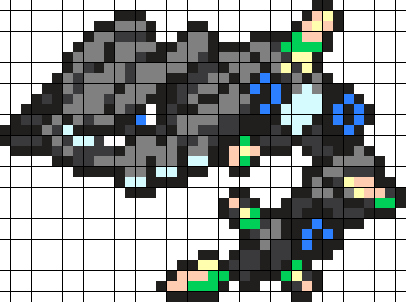 Mega Steelix Pokemon Bead Pattern Perler Bead Pattern - Central City Brewing Co Ltd (820x610), Png Download