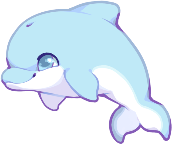 Cute Dolphin By Kakiwa On Deviantart - Dolphin Cute (600x600), Png Download