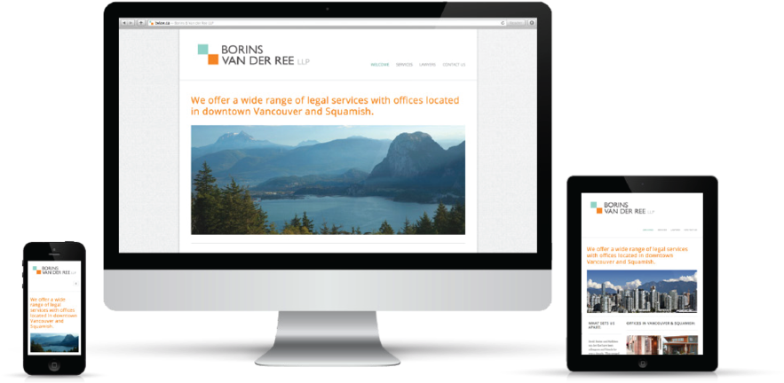 Van Der Ree Law Website - Responsive Web Design .png (1000x583), Png Download