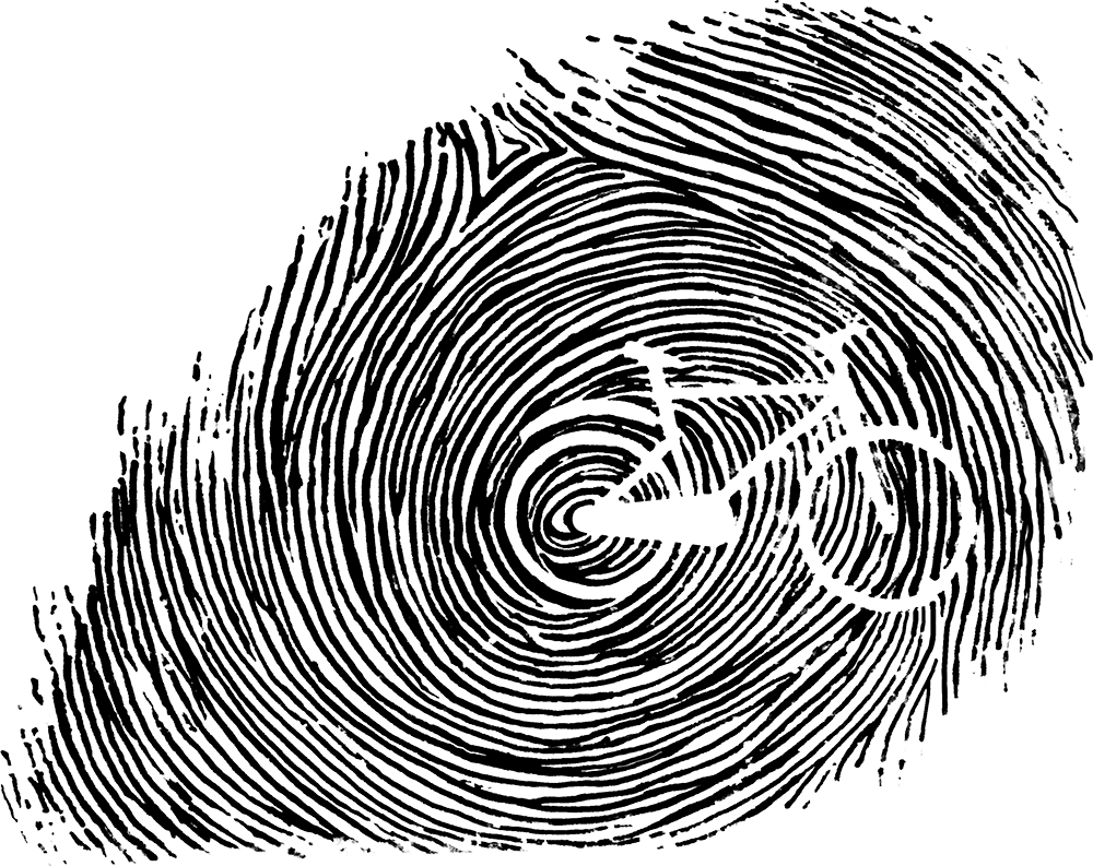 Cycling-thumbprint - Circle (1000x793), Png Download