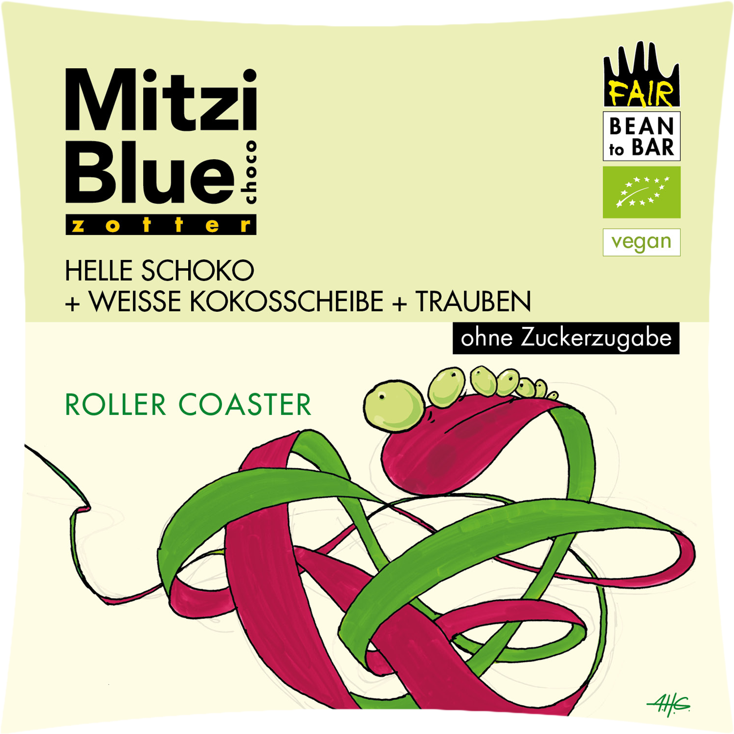 Zotter Chocolate Mitzi Blue "roller Coaster" - Zotter Mitzi Blue Nutmix (1909x1909), Png Download