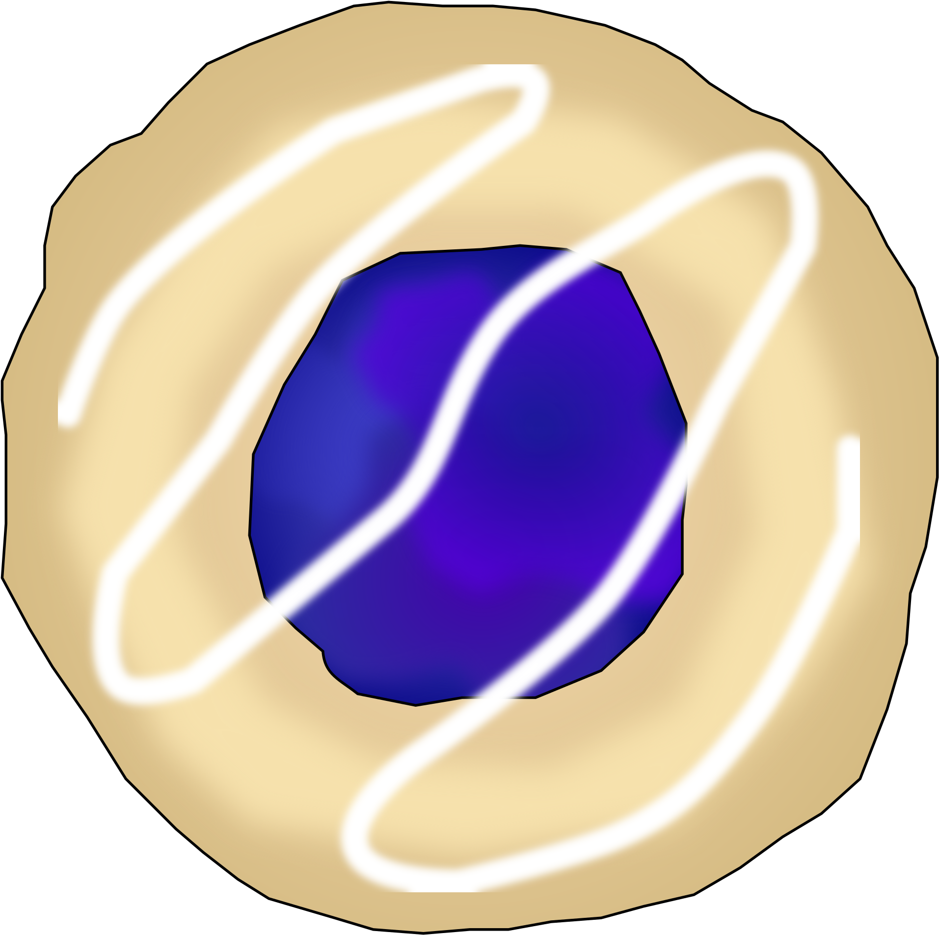 This Free Icons Png Design Of Blueberry Thumbprint (2400x2392), Png Download