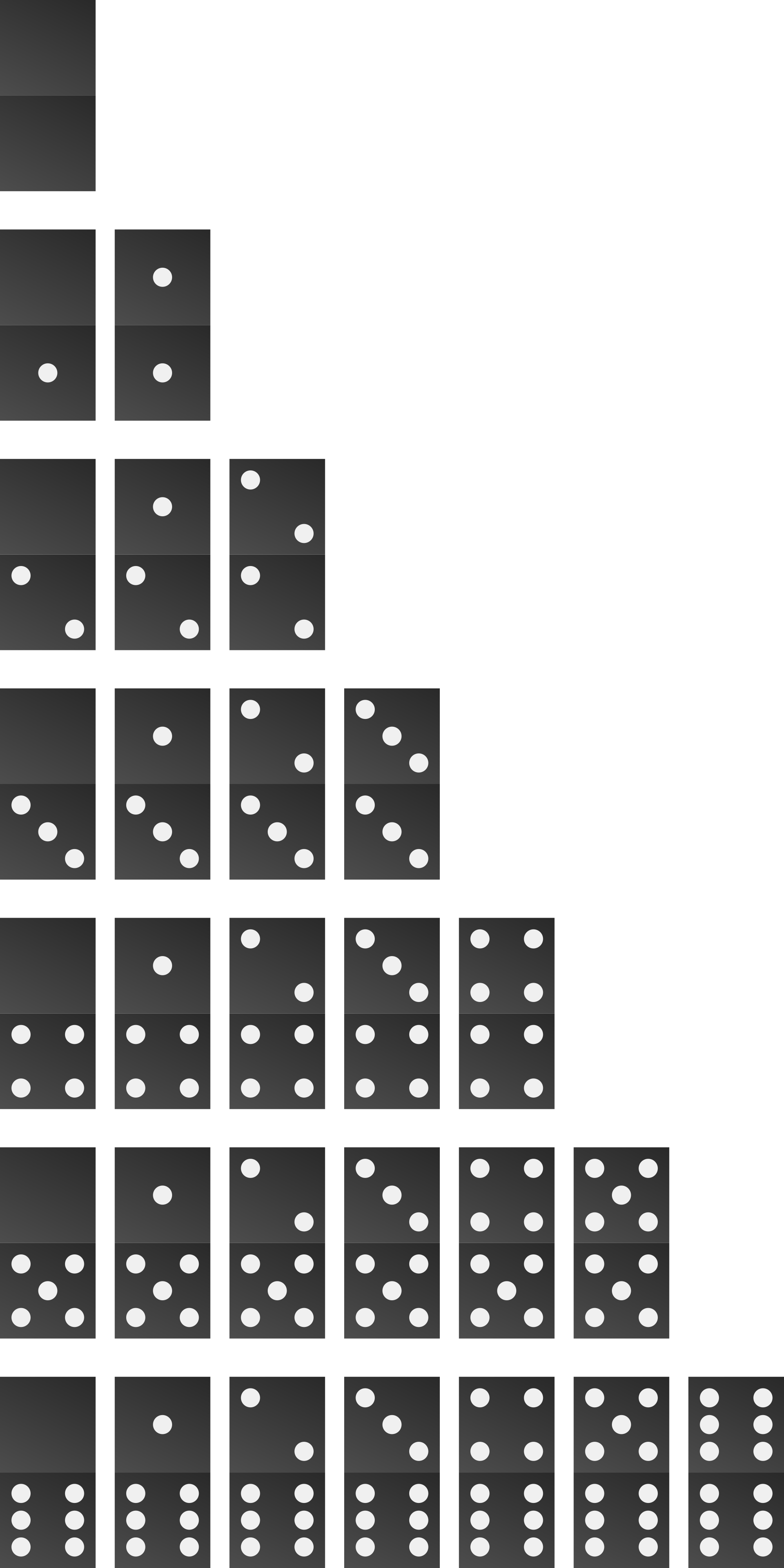Open - Fichas De Domino Negras (2000x4000), Png Download