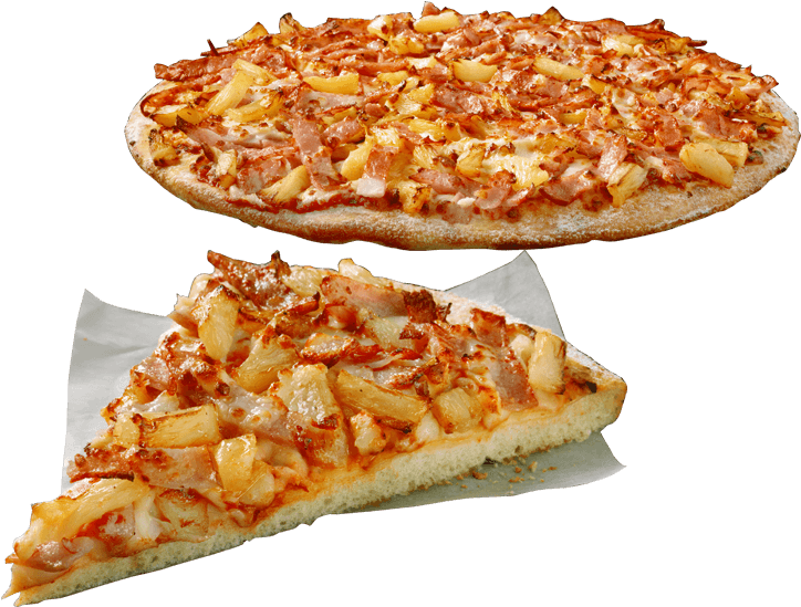 Hawaiian - Dominos Hawaiian Pizza (800x550), Png Download
