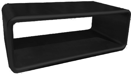 Low-lita Coffee Table Black Categories - Sofa Bed (547x547), Png Download