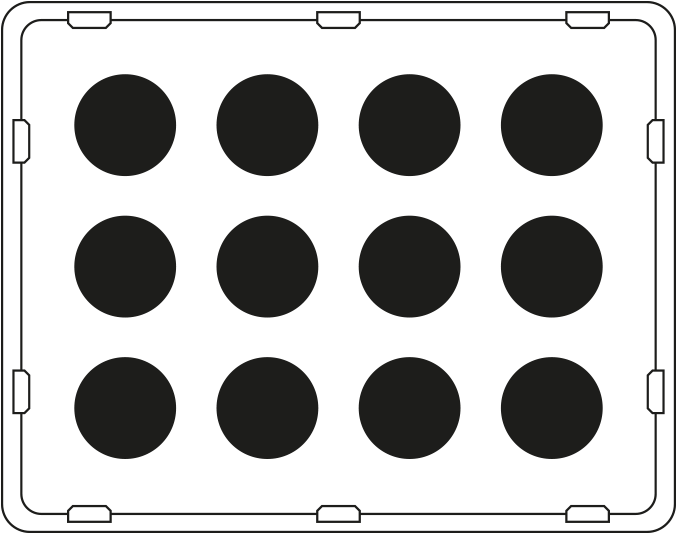 Domino - Ph12 Signs Of The Zodiac Series Ring Bracket Set (678x700), Png Download