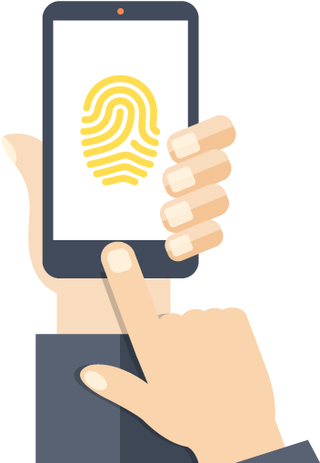 Mobileid Fingerprint Authentication By Signicat Available - Google (647x584), Png Download