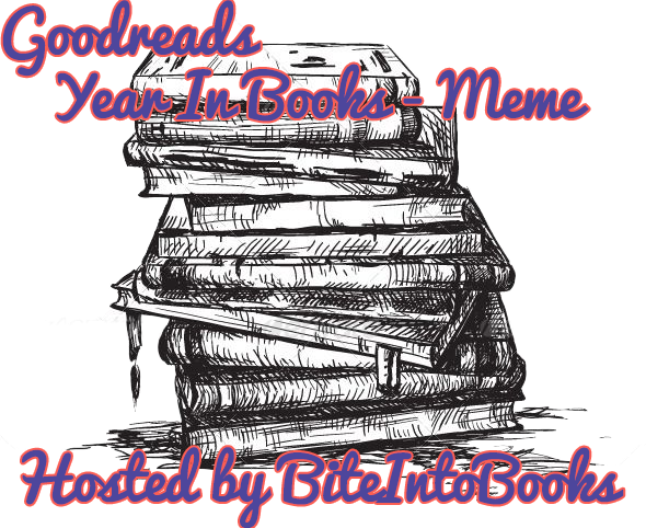 Your Year In Books Meme - Pile Of Books Dawing (590x482), Png Download