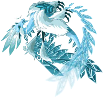 Ice Dragon 3c - Dragon City Ice Png (400x396), Png Download