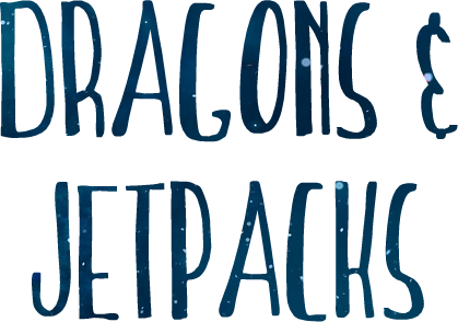 Dragons & Jetpacks Is A Science Fiction And Fantasy - Paper (419x294), Png Download