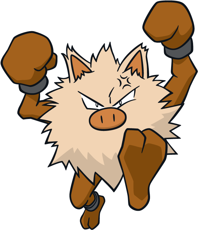 Pokemon Primeape (562x652), Png Download