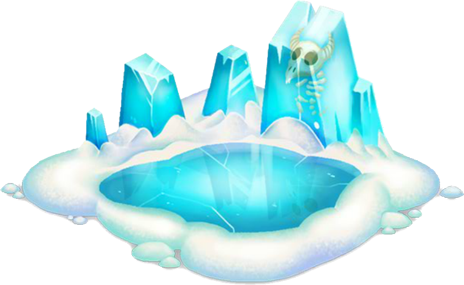Big Ice Habitat - Habitat De Hielo Dragon City (910x559), Png Download