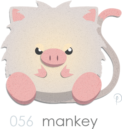 Mankey - Domestic Pig (672x629), Png Download