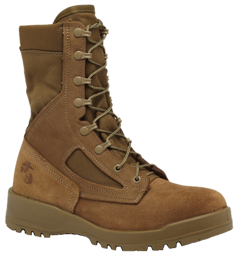 Belleville 590 Usmc Hot Weather Combat Boots , Coyote - Belleville 550 St Men's Usmc Steel Toe Boot (480x520), Png Download