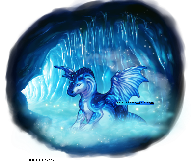 "lair Of The Ice Dragon" By Spaghettiwaffles - Unicorn (393x330), Png Download