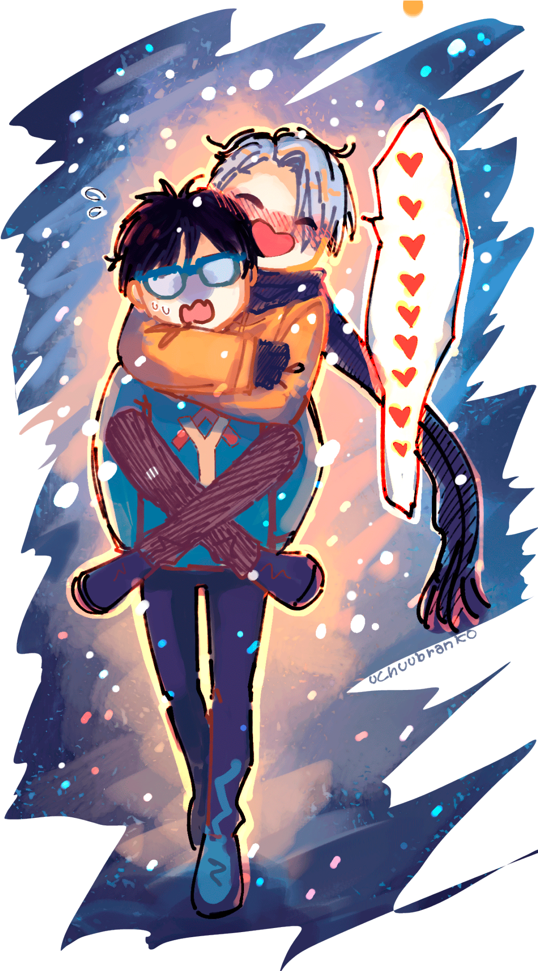 *internal Heart Explosion* Y - Katsuki (1080x1920), Png Download