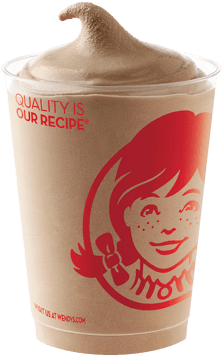 Frosty Chocolate Medium1 - Chocolate Frosty Wendy's (599x410), Png Download
