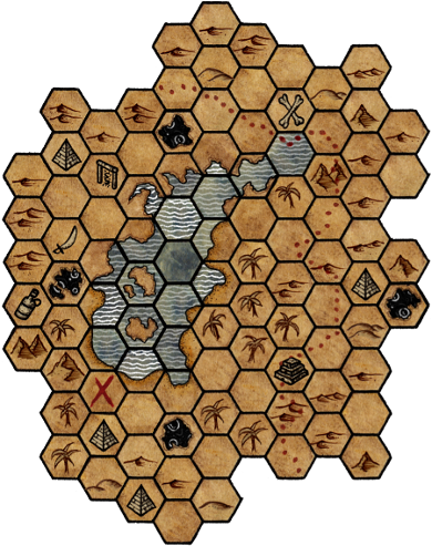 The Black - Hex Kit Tileset (450x577), Png Download