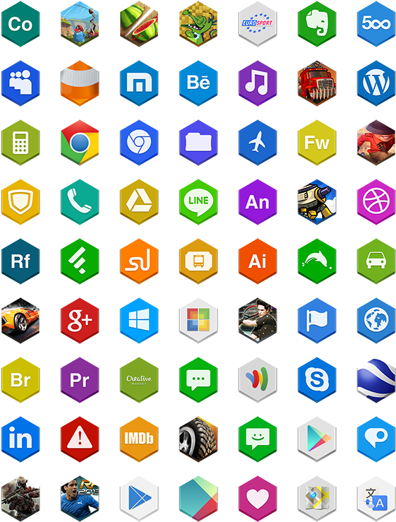 Search - Os Hexagon Icons Png (588x756), Png Download